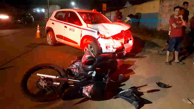 Grave acidente com motocicleta deixa três feridos