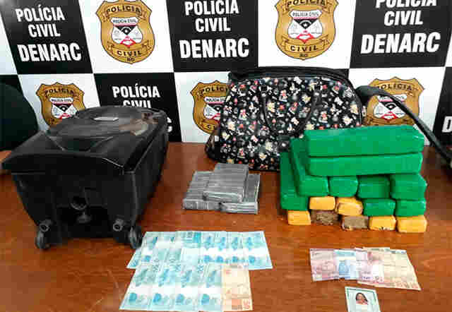 Traficantes são presas com 18 quilos de droga em ações do Denarc