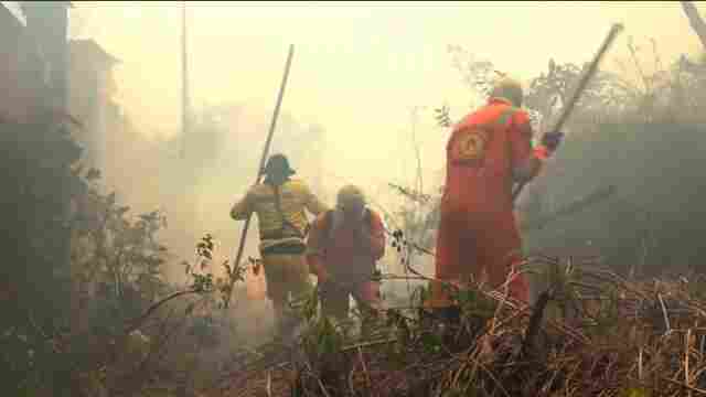 Brigada Municipal continua no combate aos incêndios