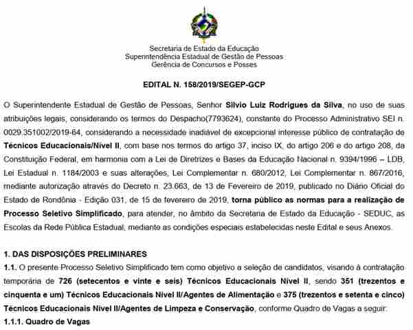 Seduc abre seleção para contratar quase 800 agentes de alimentação e limpeza em todo o Estado