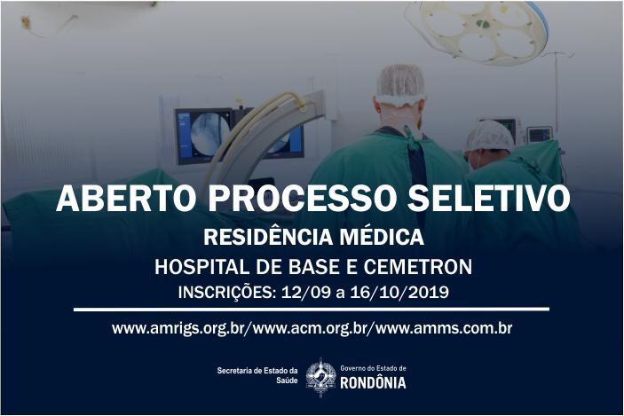 HB, Cemetron e Hospital Regional de Cacoal abrem processo seletivo para programa de residência médica