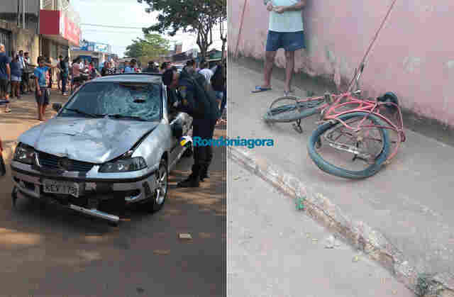 Vídeo: Idoso em bicicleta é atropelado e morre um dia após o aniversário