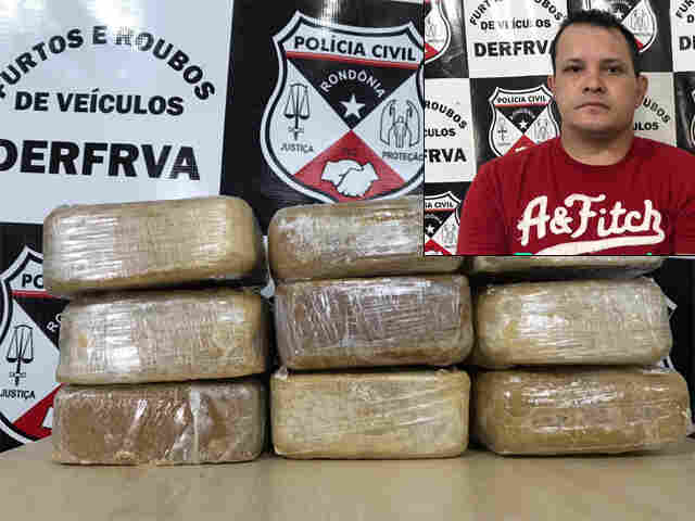 Traficante é preso com 9 kg de cocaína em carro