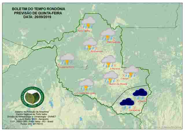 Frente fria no Sul gera instabilidades em todo o Estado