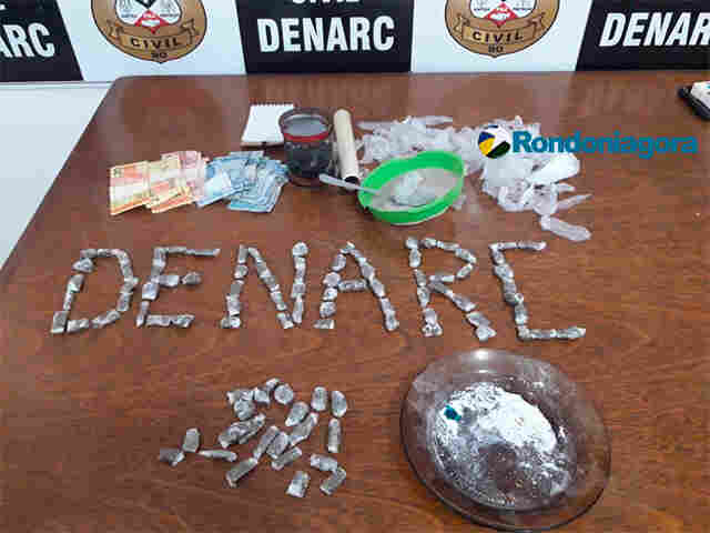 Denarc prende dois com drogas e fecha boca de fumo na Zona Sul da Capital