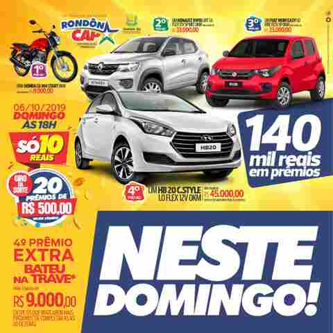 Melhores momentos do sorteio do Rondoncap no domingo, 29 de setembro