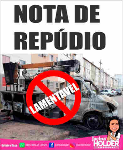 Vereadora Joelna Holder lamenta o ataque da última sexta feira contra caminhão da Emdur