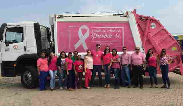 Caminhões da Marquise entram na onda rosa da luta contra o câncer de mama