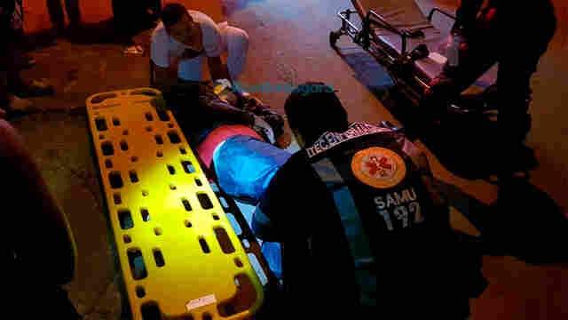 Motorista de aplicativo atropela motociclista após avançar preferencial