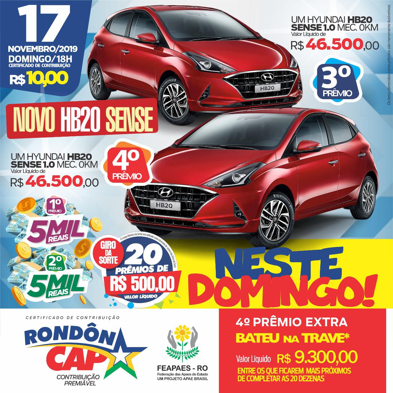 Melhores momentos do sorteio do Rondoncap no domingo, 10 de novembro