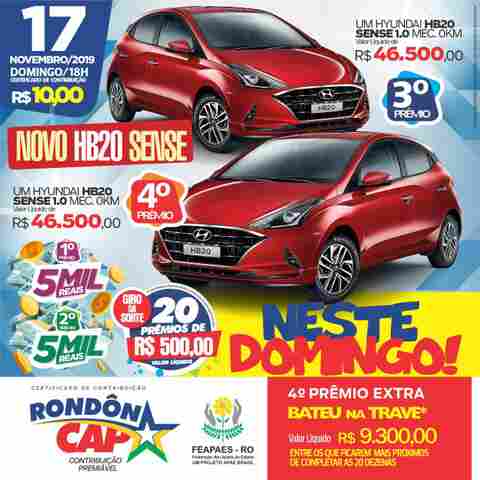 Melhores momentos do sorteio do Rondoncap no domingo, 10 de novembro