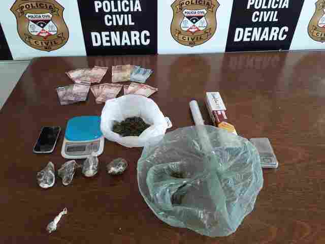 Acadêmico é preso com drogas na Capital