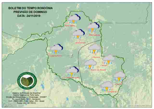 Muita chuva: Confira a previsão do tempo para o final de semana