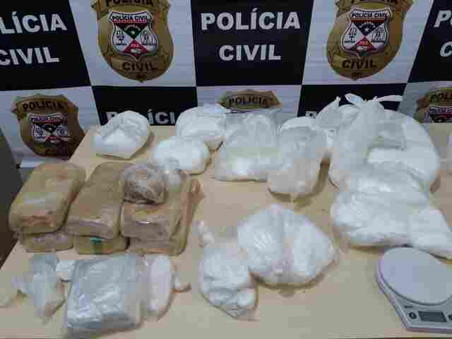 Polícia Civil apreende 8 quilos de droga na casa de traficante “empresário”