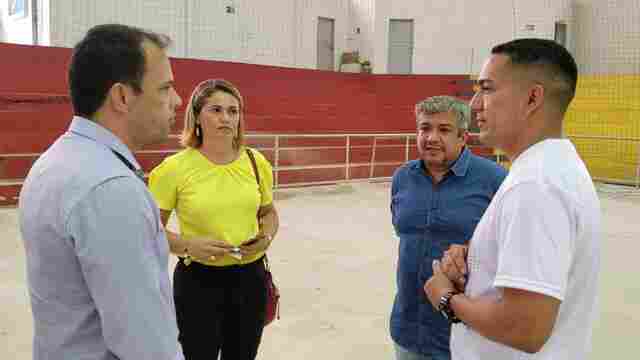 Cacoal: Deputado Eyder Brasil fiscaliza emenda para o Ginásio Ronaldo Aragão