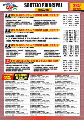 Melhores momentos do sorteio do Rondoncap no domingo, 15 de dezembro