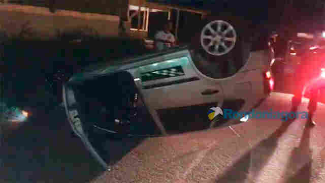 Motorista capota carro e foge na Zona Leste da Capital