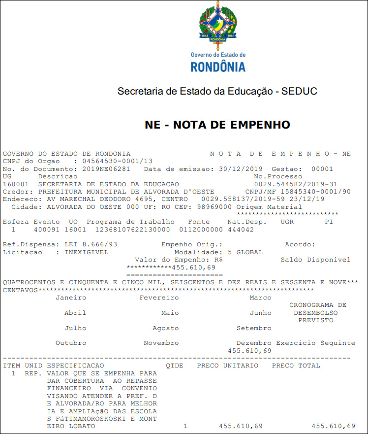 Governo empenha R$ 455 mil de emendas do presidente da Assembleia para Educação de Alvorada