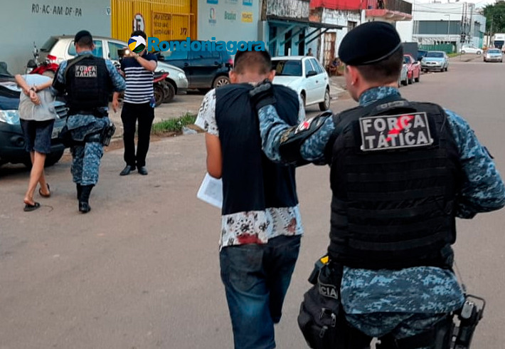 Bandidos são presos durante assalto em salão