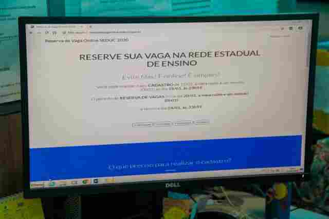 Reserva online de vagas em escolas estaduais começa no dia 15