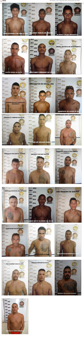 Confira quem são os presos que fugiram de presídio do Acre durante a madrugada