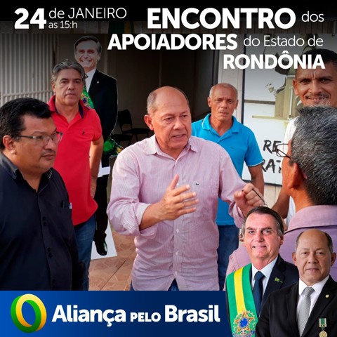 Rondônia assume Aliança pelo Brasil e avança com registro de apoiadores 