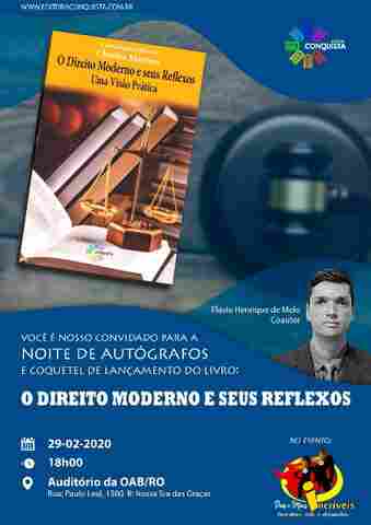 Juiz do TJRO lança livro sobre Direito Moderno