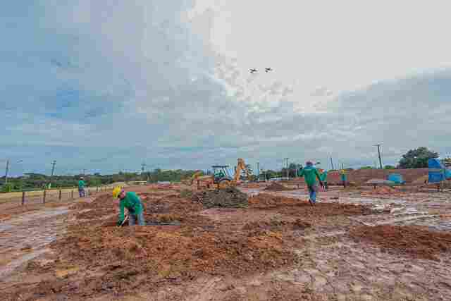 Obras da primeira etapa no Centro de Convenções Cidade da Cultura estão a todo vapor