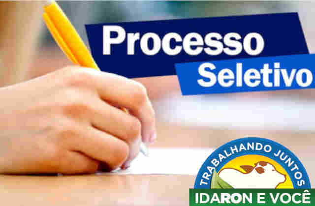 Idaron abre processo seletivo para contratação de 30 técnicos agrícolas ou em agropecuária