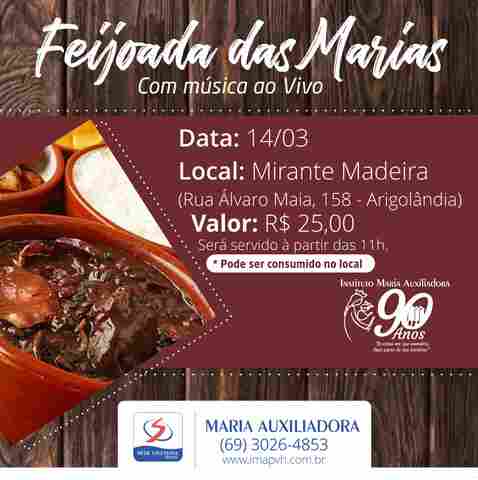 Instituto Maria Auxiliadora realiza a 1ª feijoada das Marias