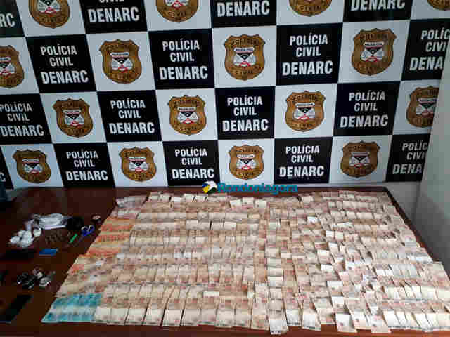 Operação da Polícia prende 11 e apreende R$ 180 mil que seriam do tráfico