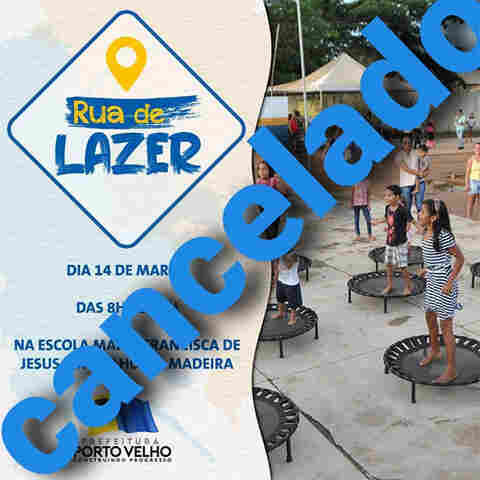 Coronavírus: Em Porto Velho, administração pública restringe eventos para evitar aglomeração