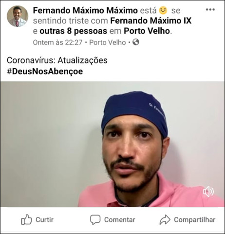 Vídeo: Secretário confirma que Rondônia não está realizando exames de Coronavírus por falta de kits