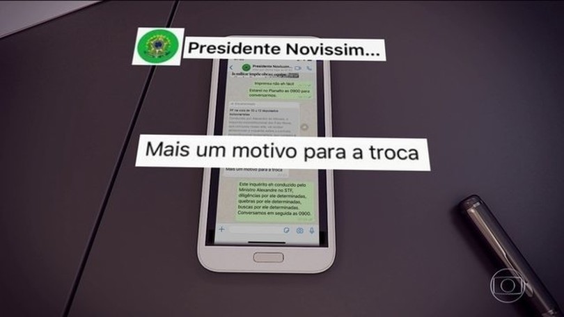 Moro exibe mensagem de Bolsonaro cobrando troca de diretor após PF investigar aliados