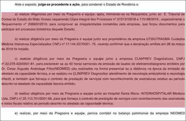 Estado é condenado a realizar diligências no Mato Grosso para comprovar denúncias contra empresa vencedora de licitação