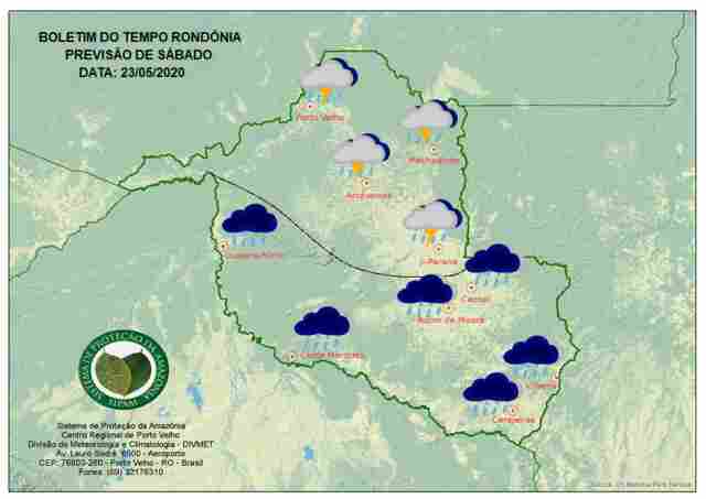 Nova frente fria derruba temperaturas no final de semana em Rondônia