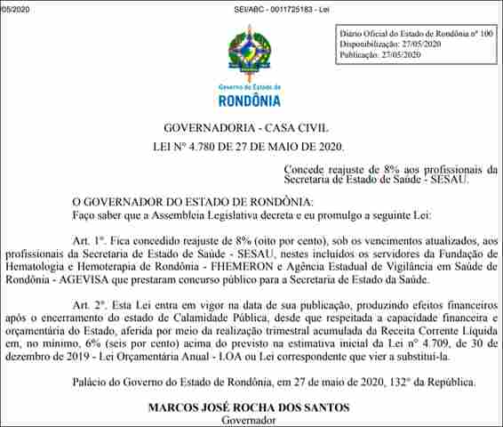 Servidores da Saúde também tiveram aumento de 8%