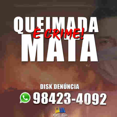 Prefeitura reforça importância de denúncias sobre as queimadas