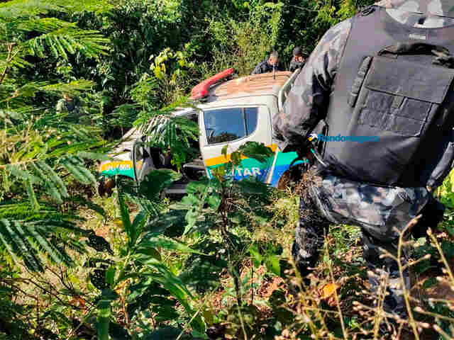 Acidente com viatura na BR-364, em Porto Velho