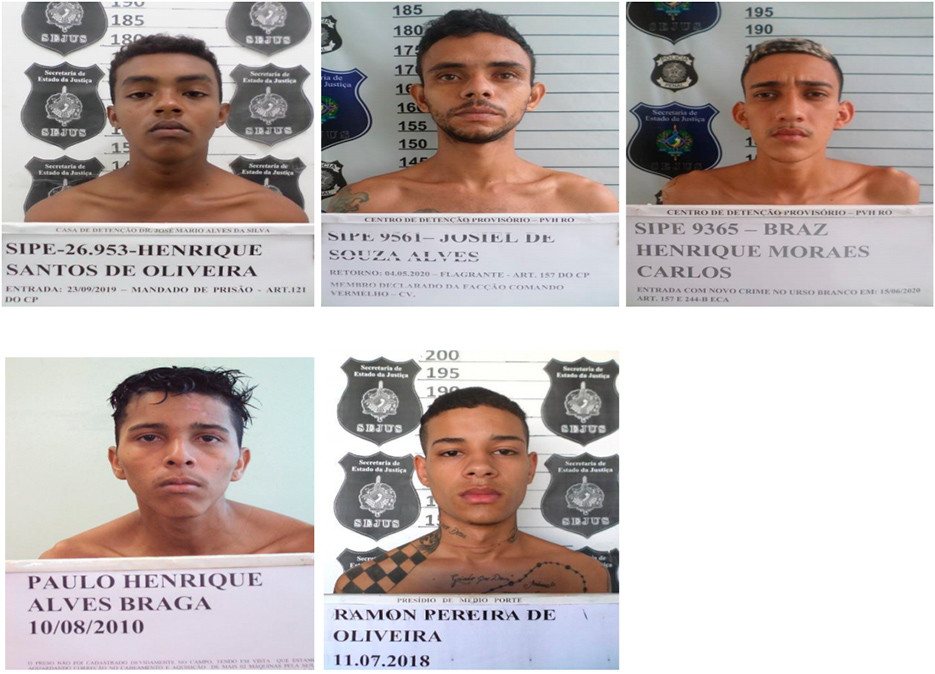 Cinco presidiários fogem do Urso Branco: fotos
