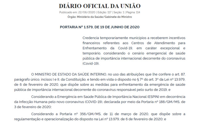 Itapuã, Monte Negro e Porto Velho devem receber recursos para Centros de Atendimento Covid-19 pelo FNS