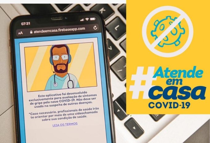 Uso do aplicativo “Atende em Casa – Covid-19” é incentivado pela Prefeitura