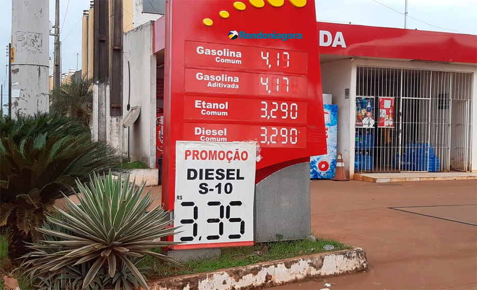 Gasolina aumenta e é vendida a R$ 4,17 em Porto Velho