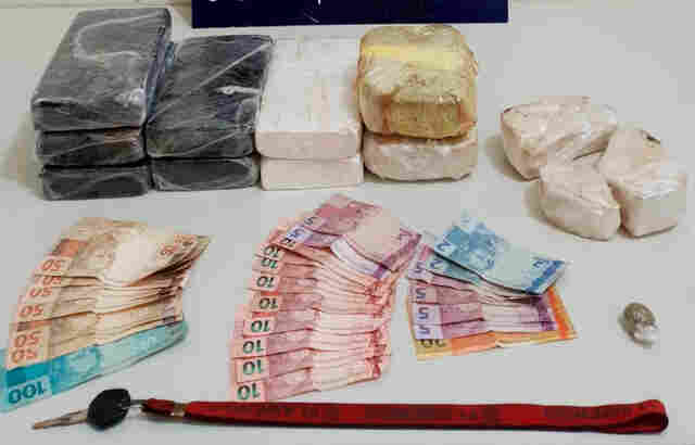 Casal é preso pela PRF com mais de 10 quilos de cocaína na BR-364