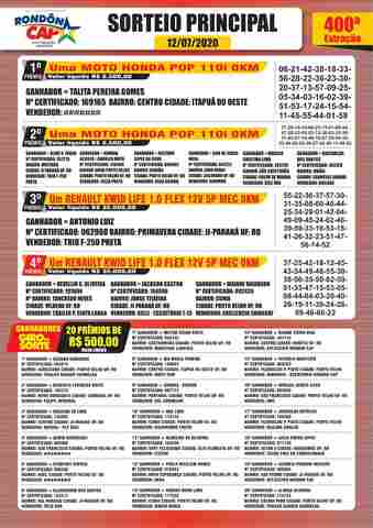 Confira os melhores momentos do sorteio do Rondoncap no domingo, 12 de julho