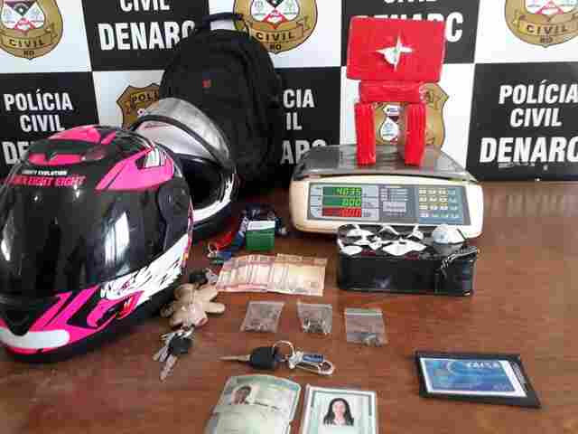 Casal é preso com droga avaliada em R$ 100 mil na Capital