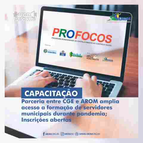 Parceria entre CGE e AROM amplia acesso a formação de servidores municipais durante pandemia