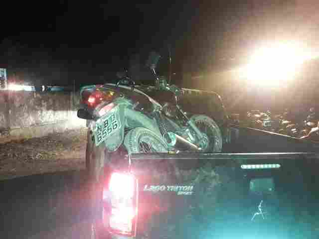 Após acidente, Polícia apreende moto roubada