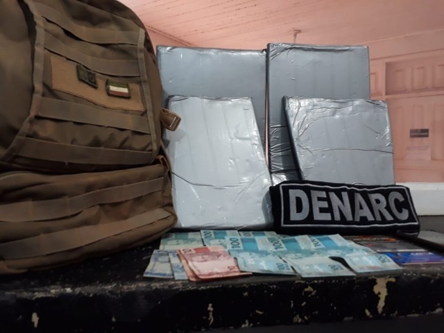Denarc prende boliviana com cocaína avaliada em R$ 150 mil