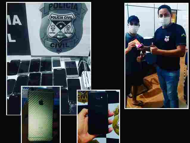 Delegacia bate recorde de celulares recuperados na Capital